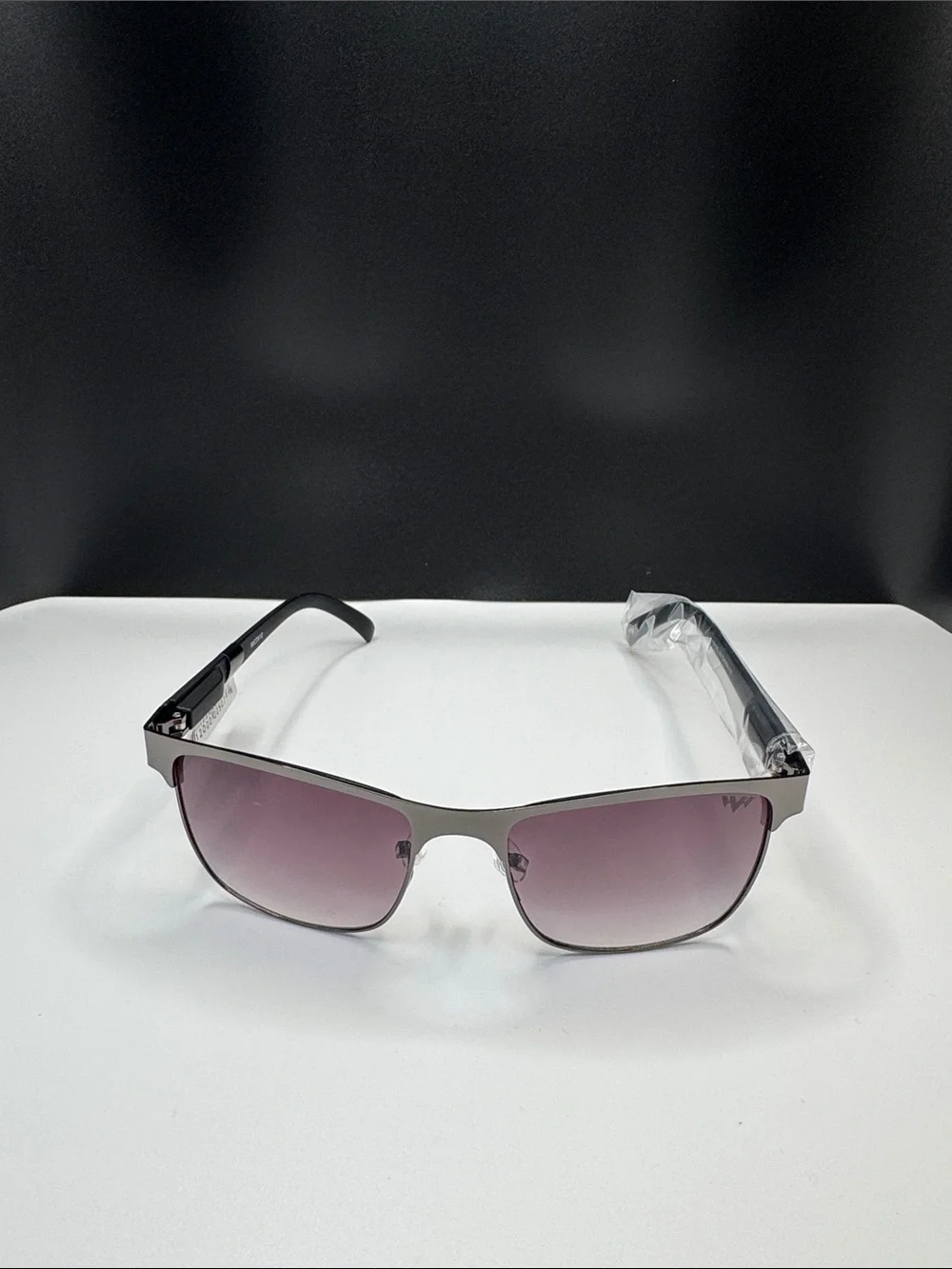 Men's Gray Frame Sunglasses with Gradient Purple Lenses (4-2) UV 400